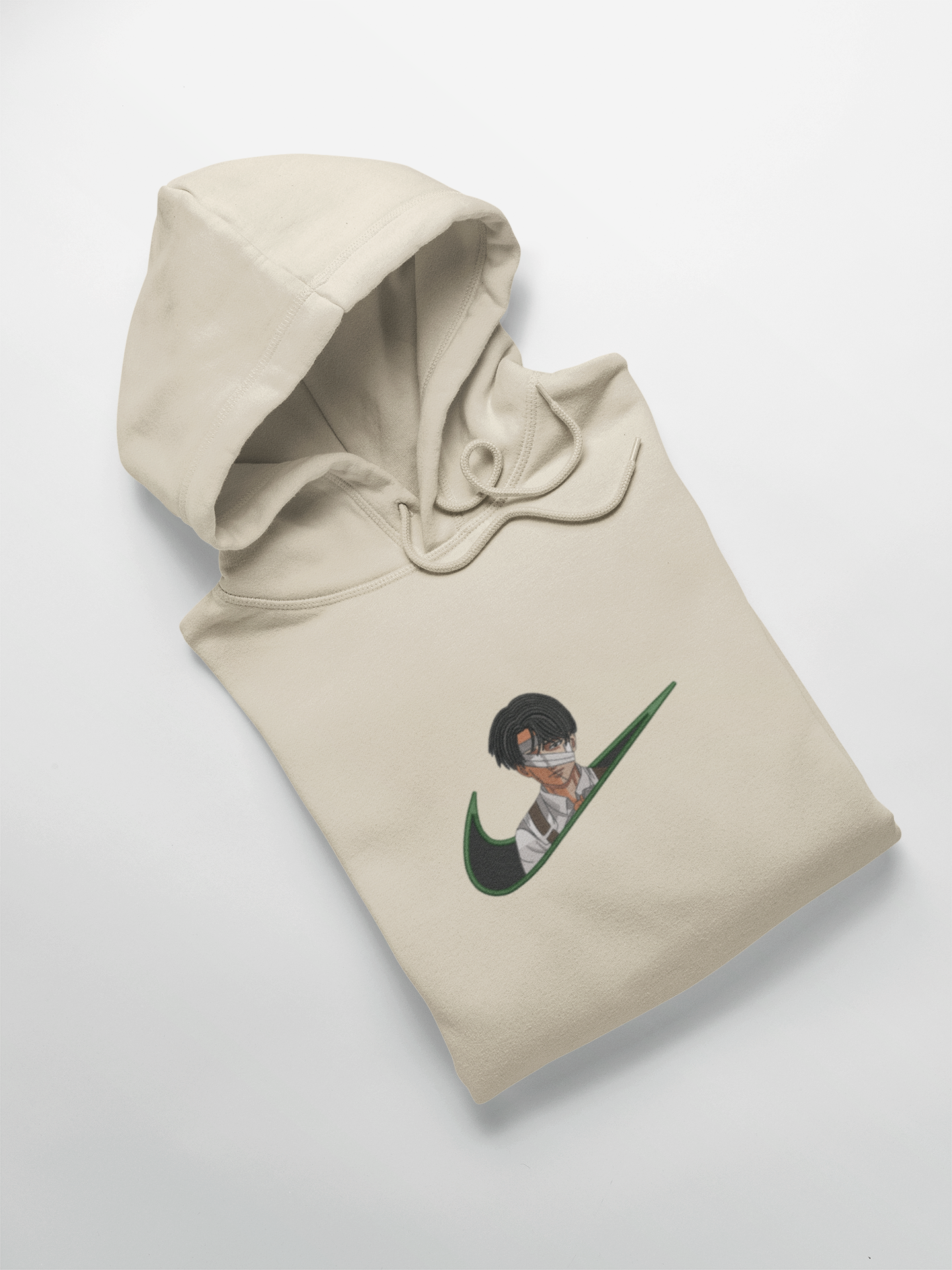 Livaï Ackerman Nike Custom | L'Attaque des Titans | Hoodie Brodé