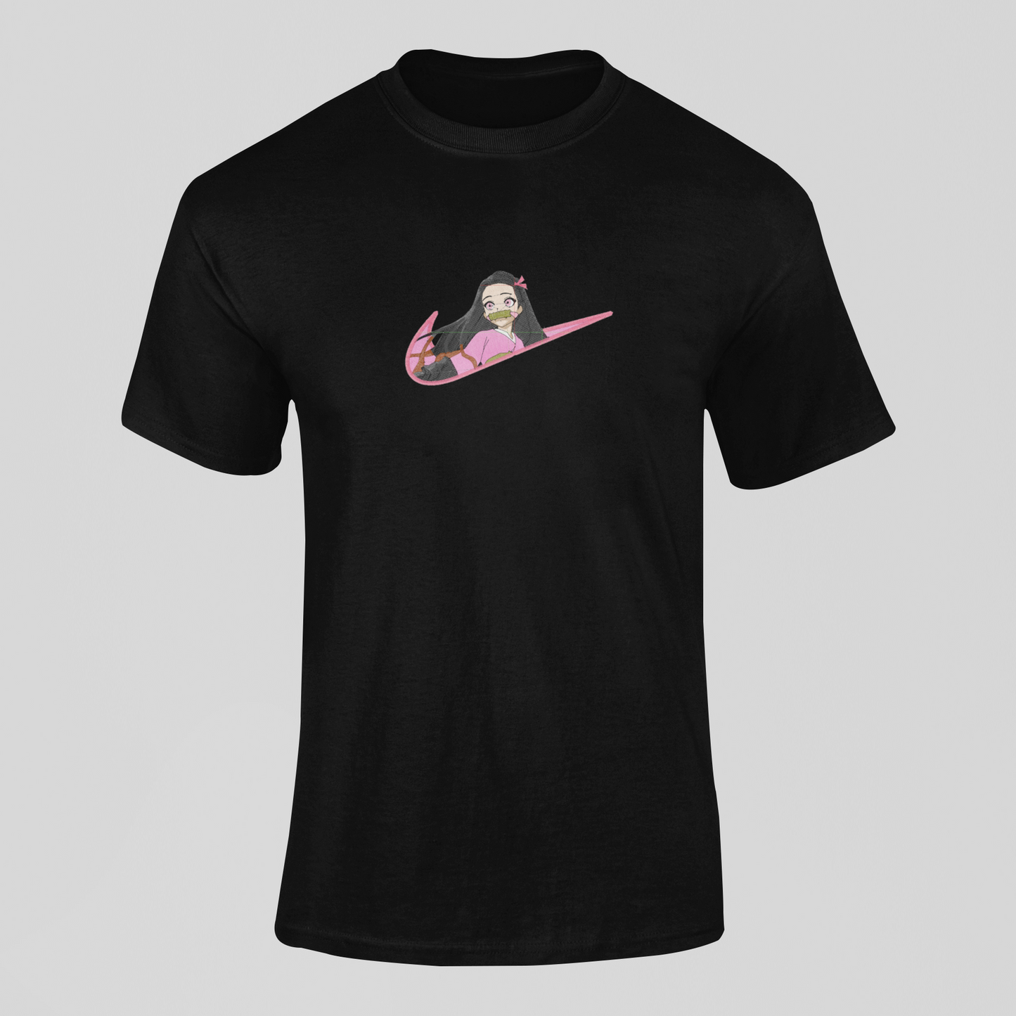 Nezuko Nike Custom | Demon Slayer | T-Shirt Brodé