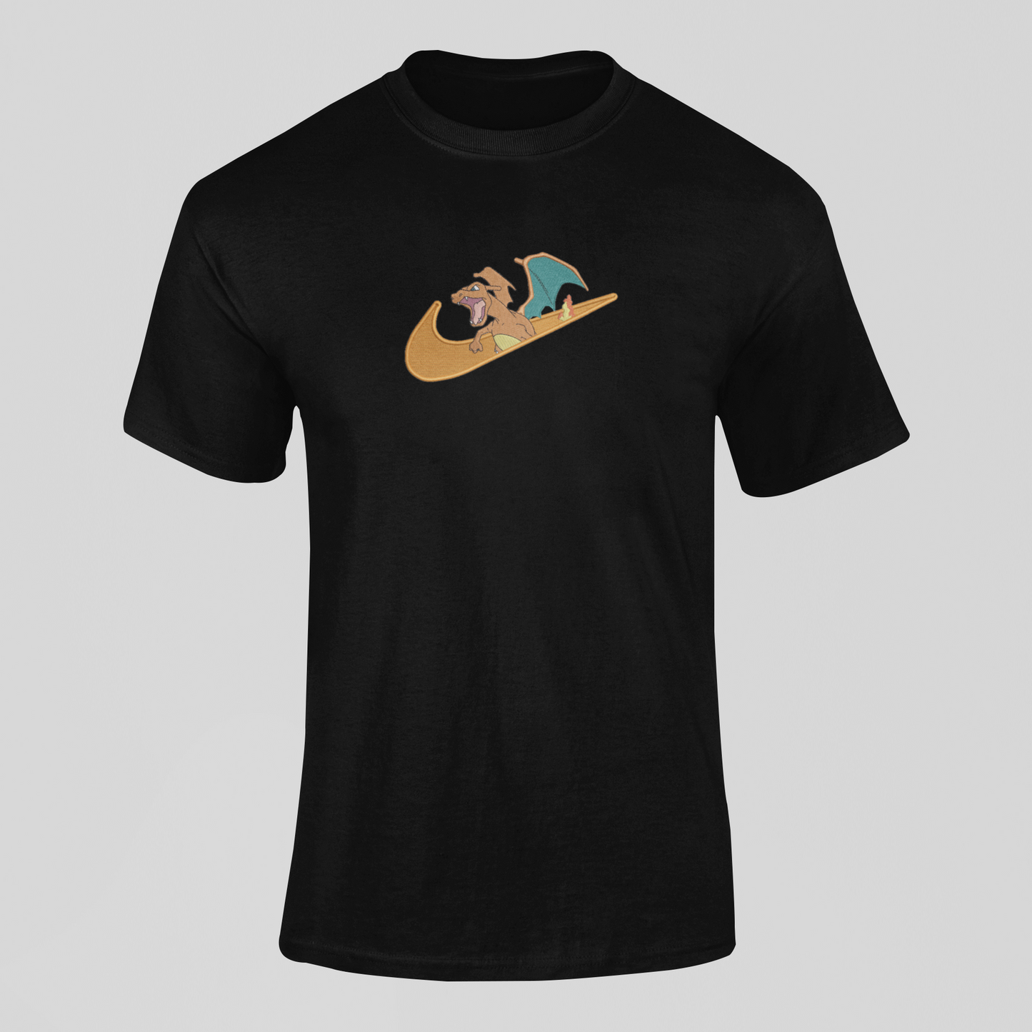 Dracaufeu Nike Custom | Pokémon | T-shirt Brodé