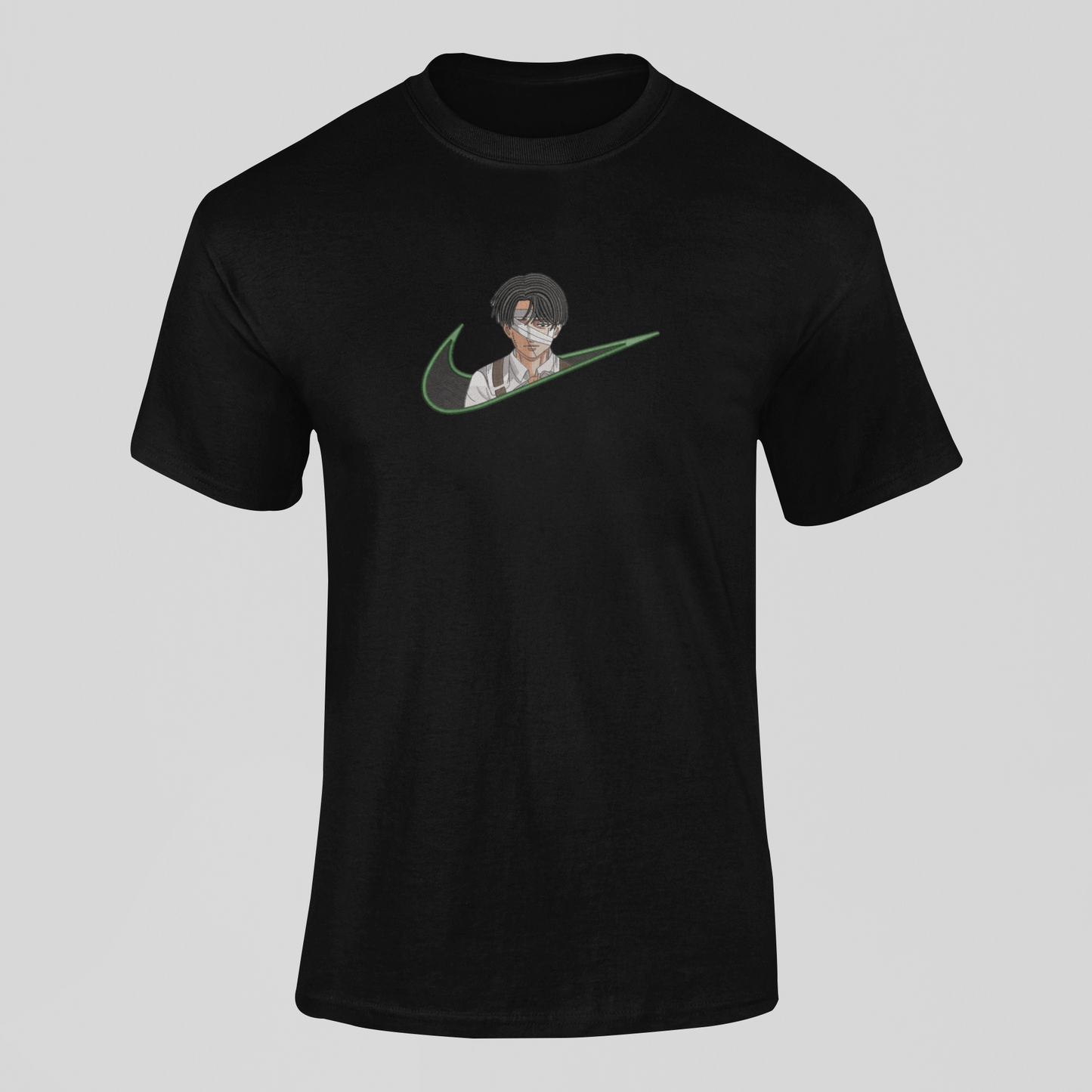 Livaï Ackerman Nike Custom | L'Attaque des Titans | T-shirt Brodé
