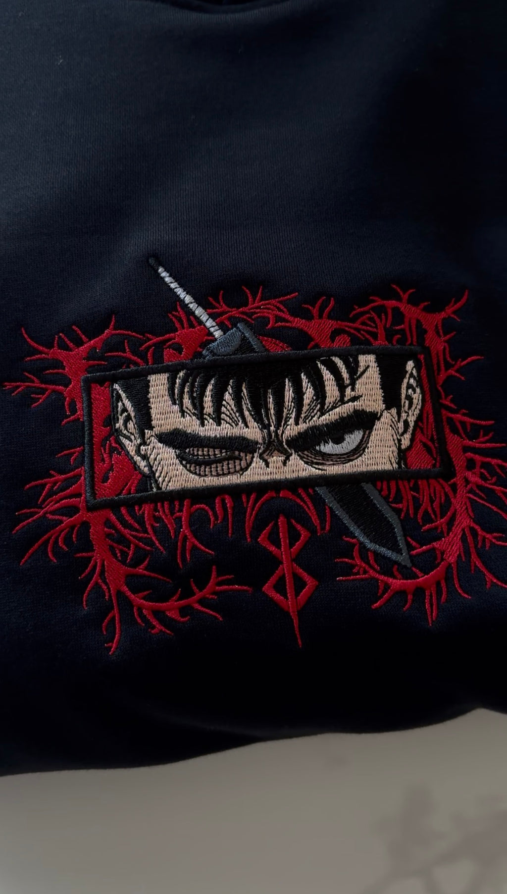Guts Custom 2 | Berserk | Hoodie Brodé