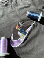Vegeta Nike Rain Custom 27 | Dragon Ball | T-shirt Brodé