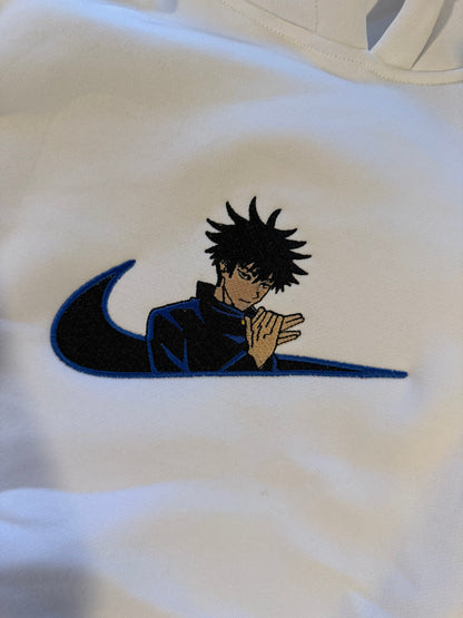 Megumi Nike Custom | Jujutsu Kaisen | Hoodie Brodé