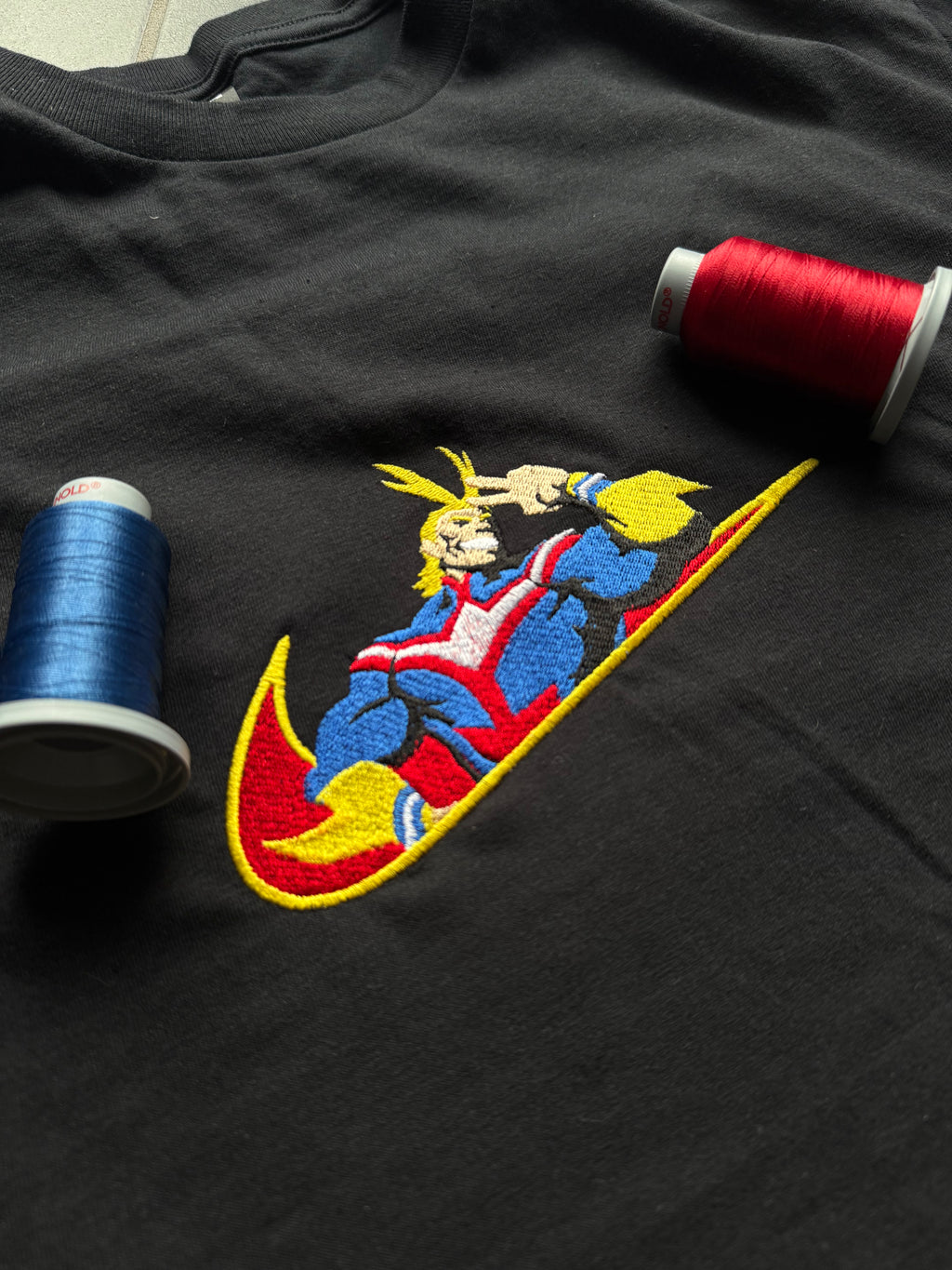 All Might Nike Custom 5 | My Hero Academia | T-shirt Brodé