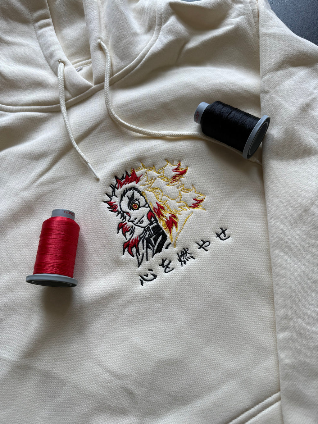Rengoku Custom 8 | Demon Slayer | Hoodie Brodé