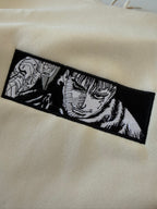 Guts Custom 7 | Berserk | Hoodie Brodé (Avec défaut TAILLE L)