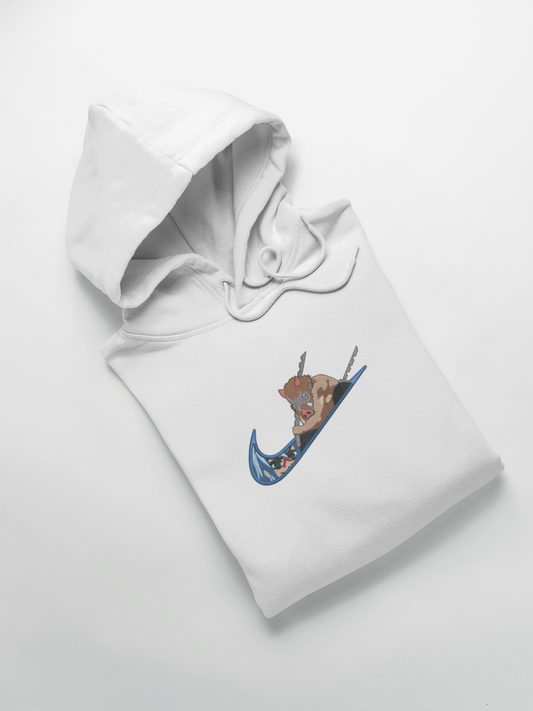 Inosuke Nike Custom | Demon Slayer | Hoodie Brodé