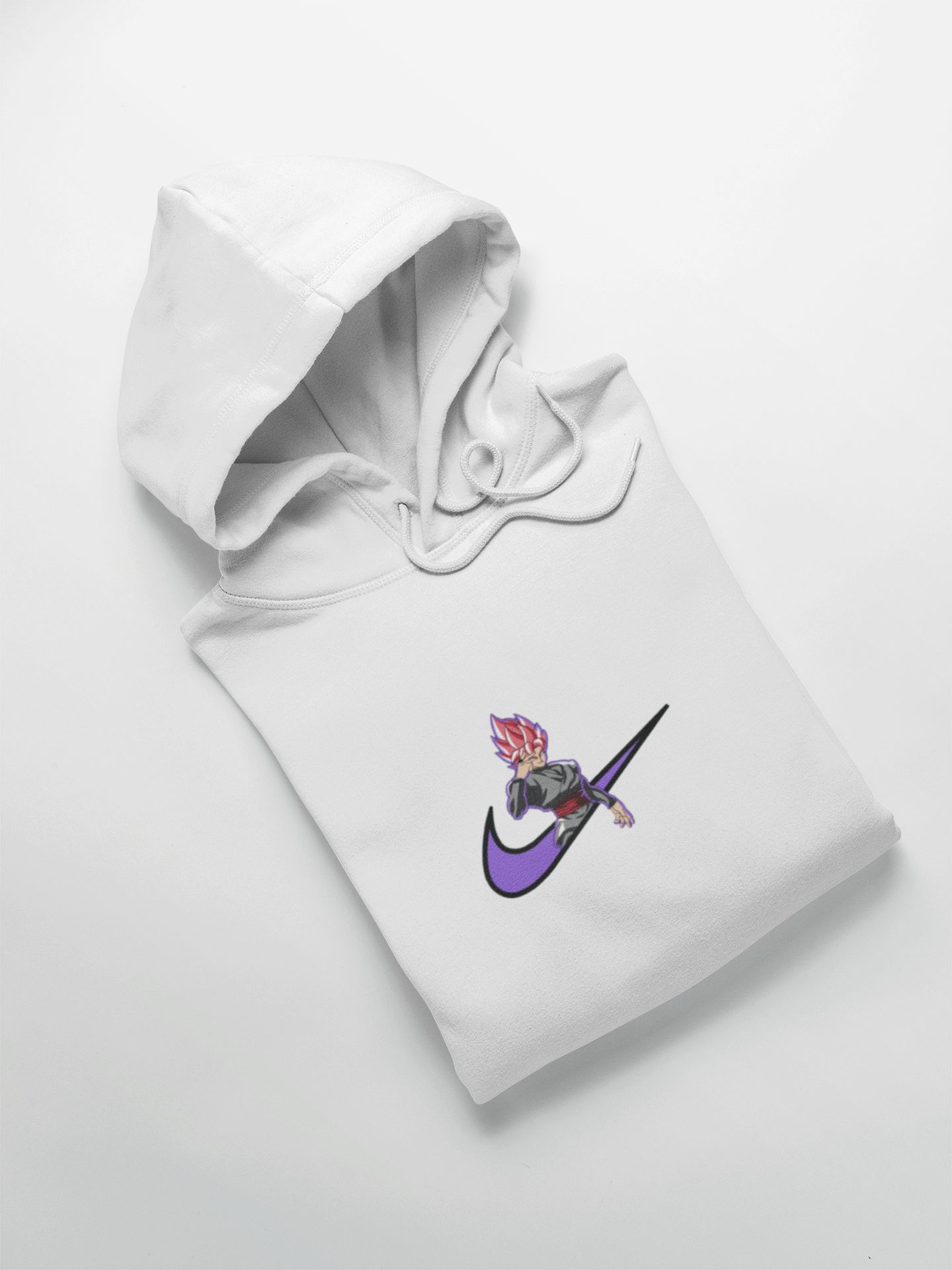 Goku Black SSJ Rose Nike Custom | Dragon Ball | Hoodie Brodé