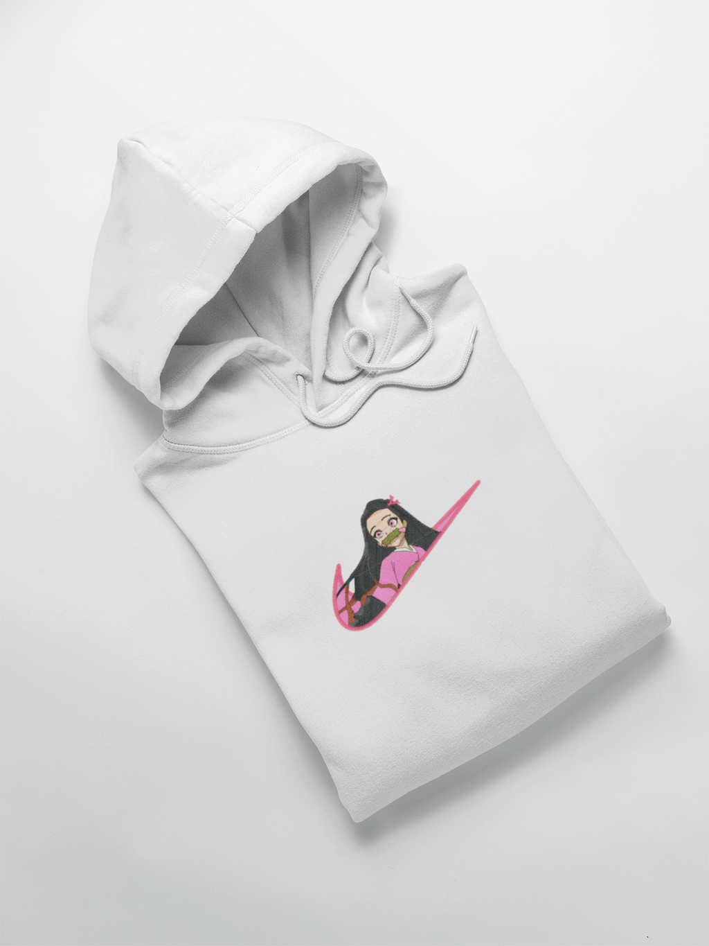 Nezuko Nike Custom 14 | Demon Slayer | Hoodie Brodé