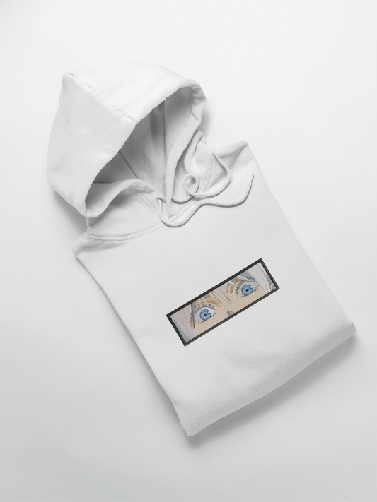 Satoru Gojo Eyes Custom | Jujutsu Kaisen | Hoodie Brodé