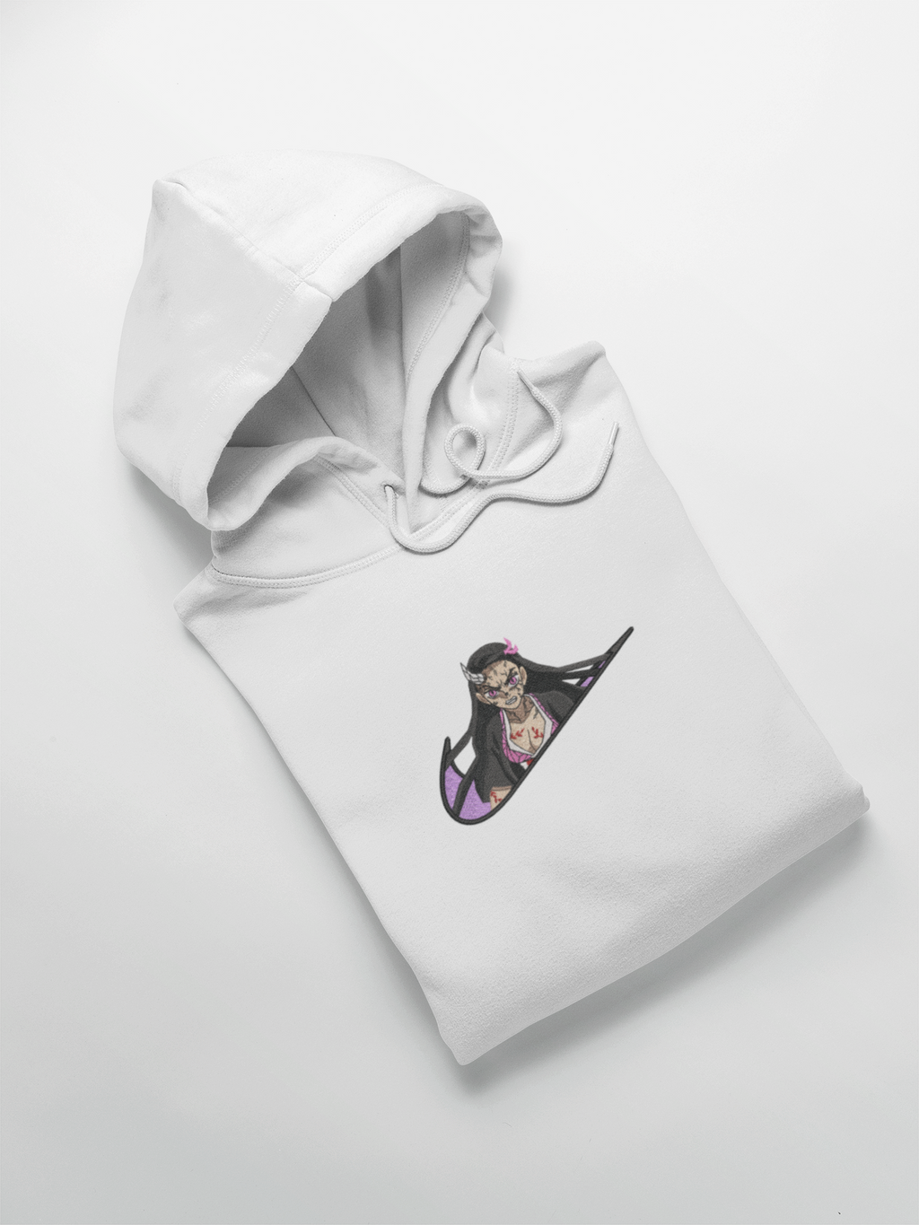 Nezuko Nike Custom 15 | Demon Slayer | Hoodie Brodé