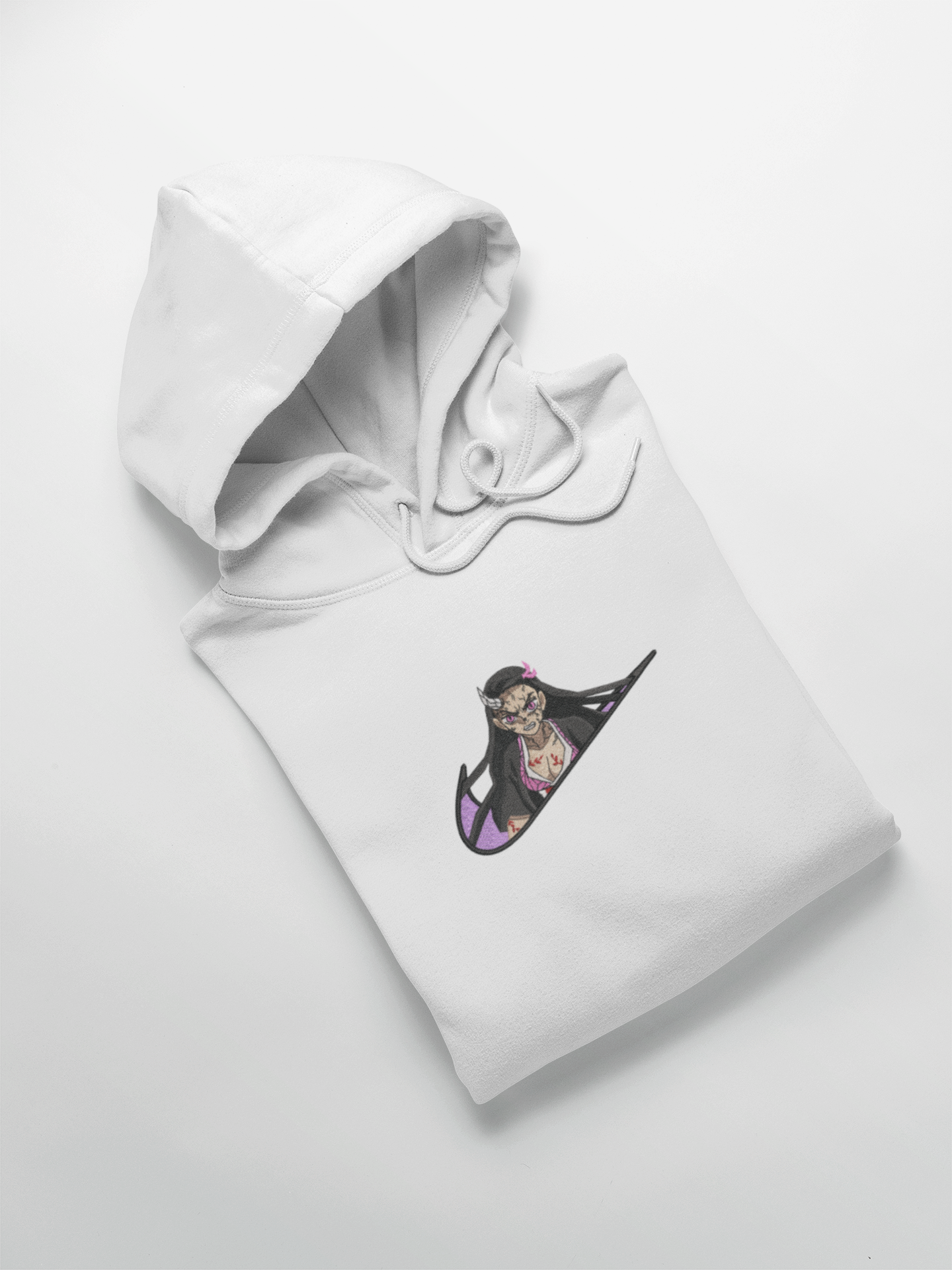 Nezuko Nike Custom | Demon Slayer | Hoodie Brodé
