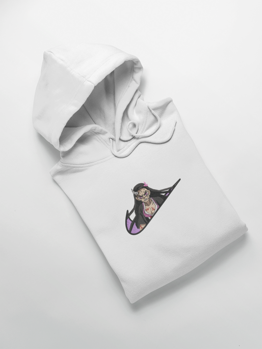 Nezuko Nike Custom | Demon Slayer | Hoodie Brodé