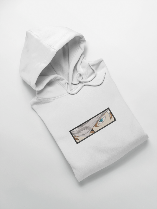 Satoru Gojo Eyes Custom | Jujutsu Kaisen | Hoodie Brodé