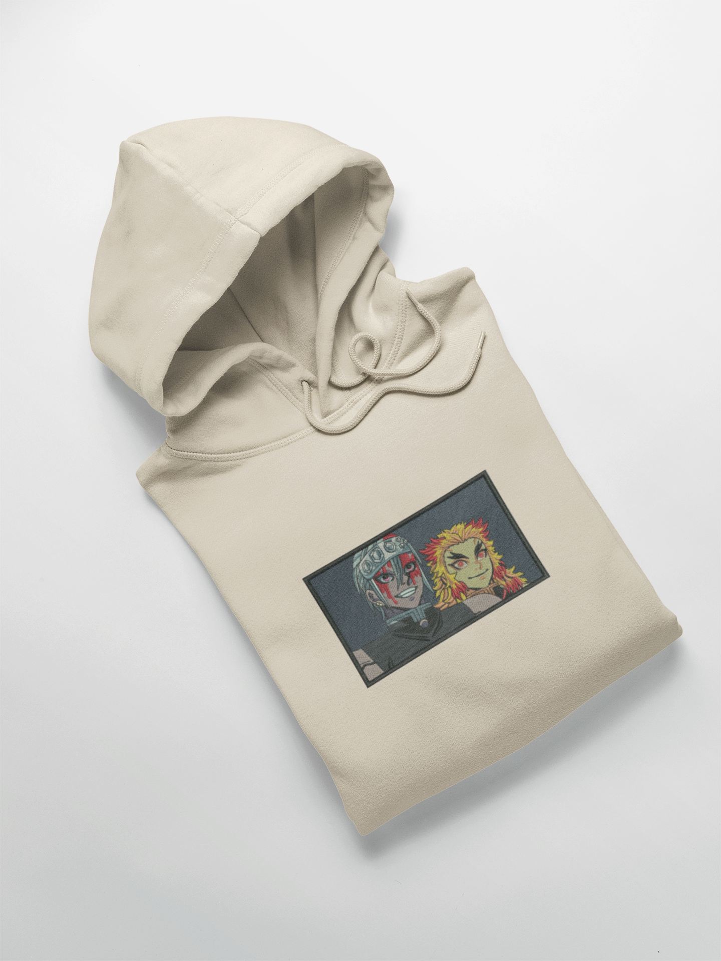 Rengoku x Tengen Custom | Demon Slayer | Hoodie Brodé