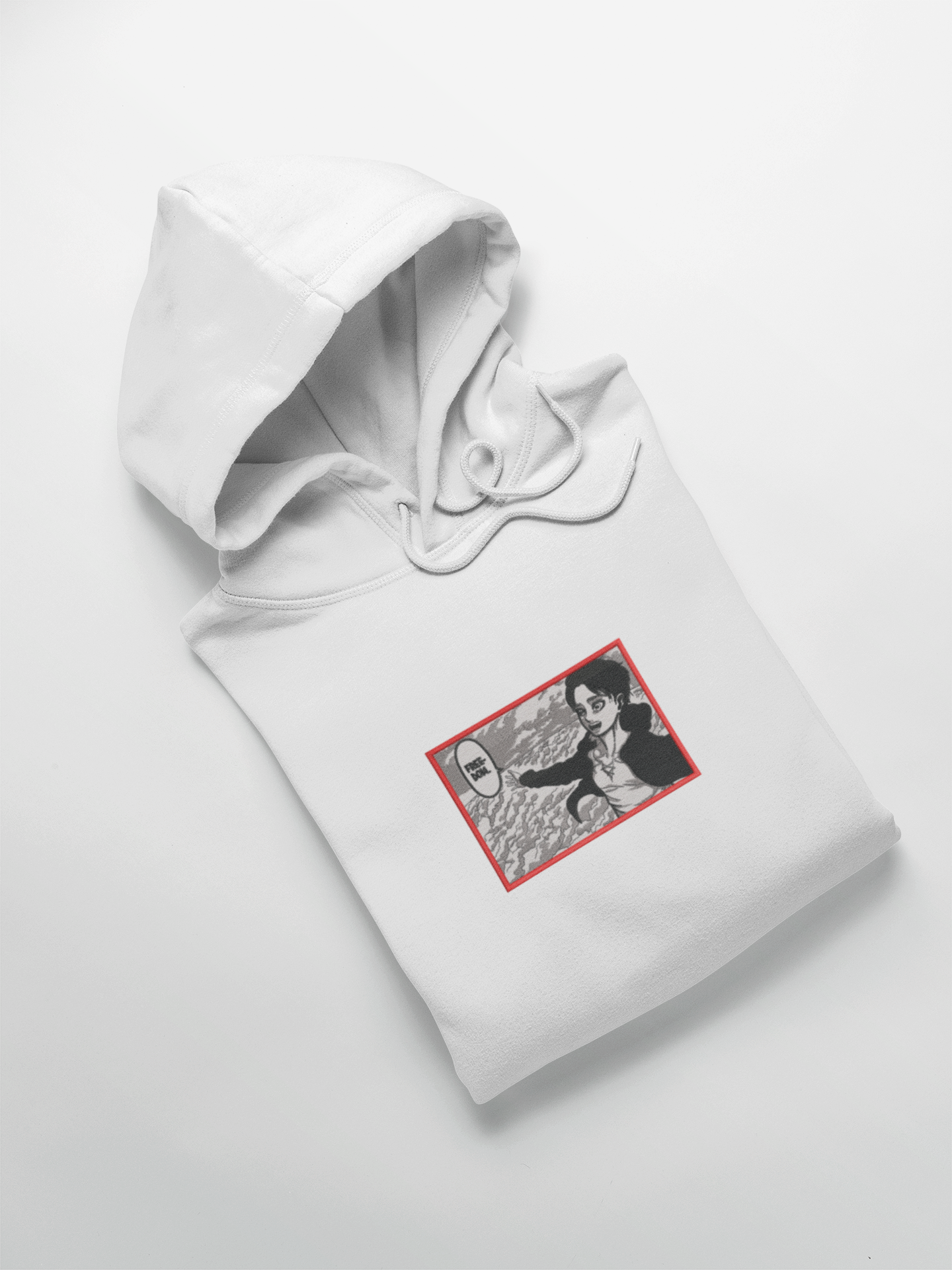 Eren Yaeger Freedom Custom | L'Attaque des Titans | Hoodie Brodé