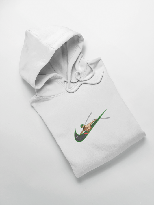 Zoro 3 sabres Nike Custom | One Piece | Hoodie Brodé