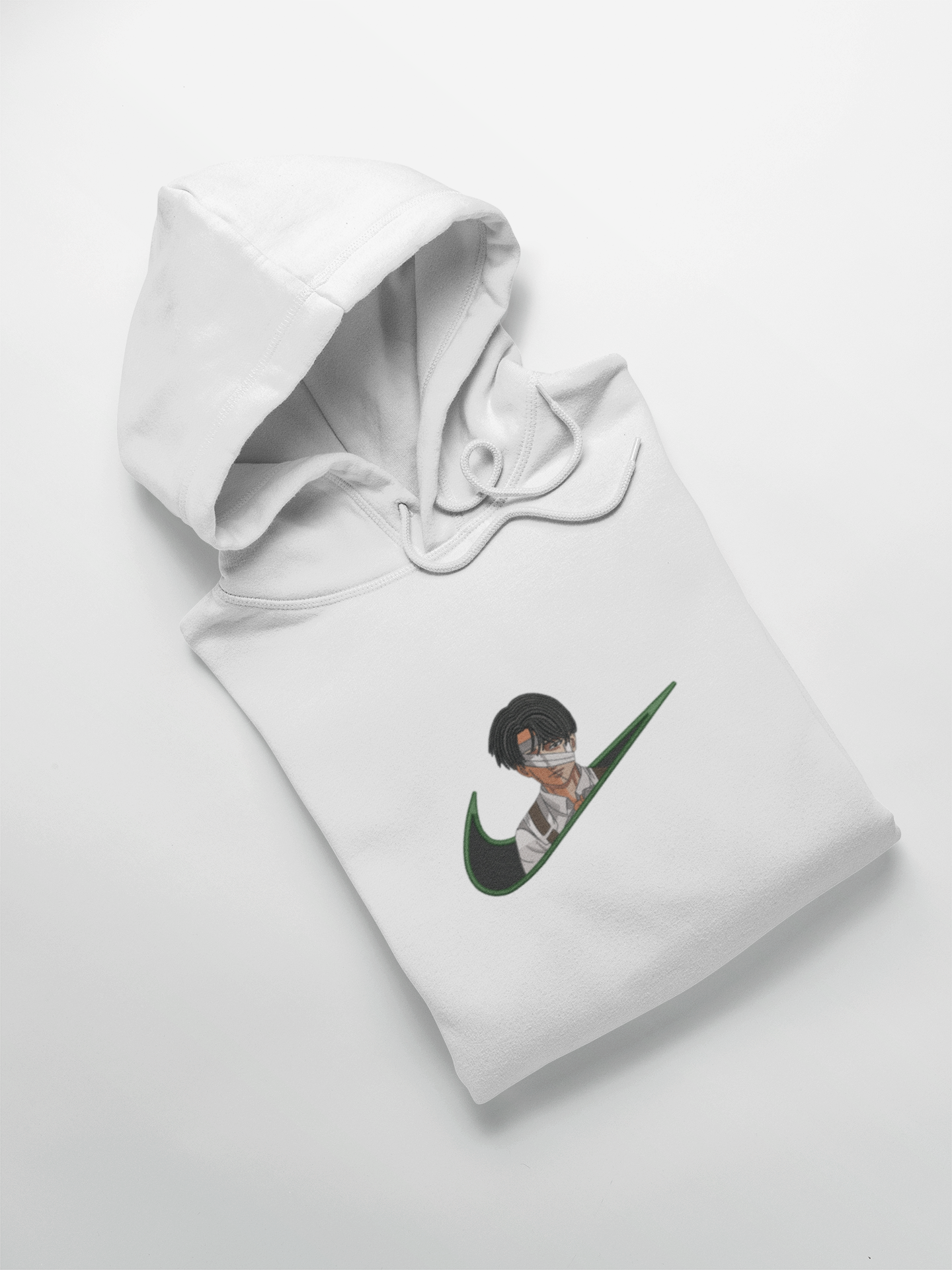 Livaï Ackerman Nike Custom | L'Attaque des Titans | Hoodie Brodé