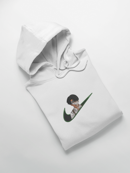 Livaï Ackerman Nike Custom | L'Attaque des Titans | Hoodie Brodé