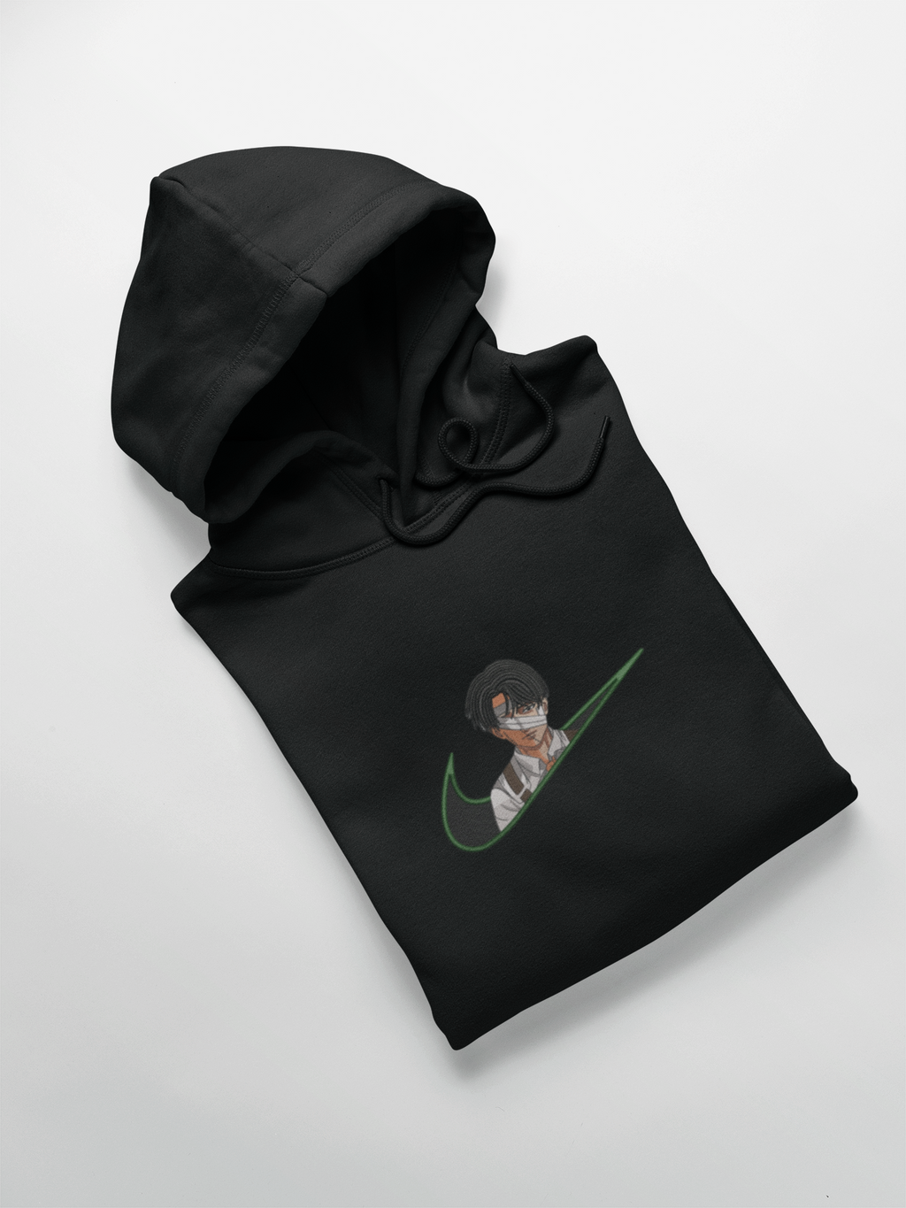 Livaï Ackerman Nike Custom 13 | L'Attaque des Titans | Hoodie Brodé