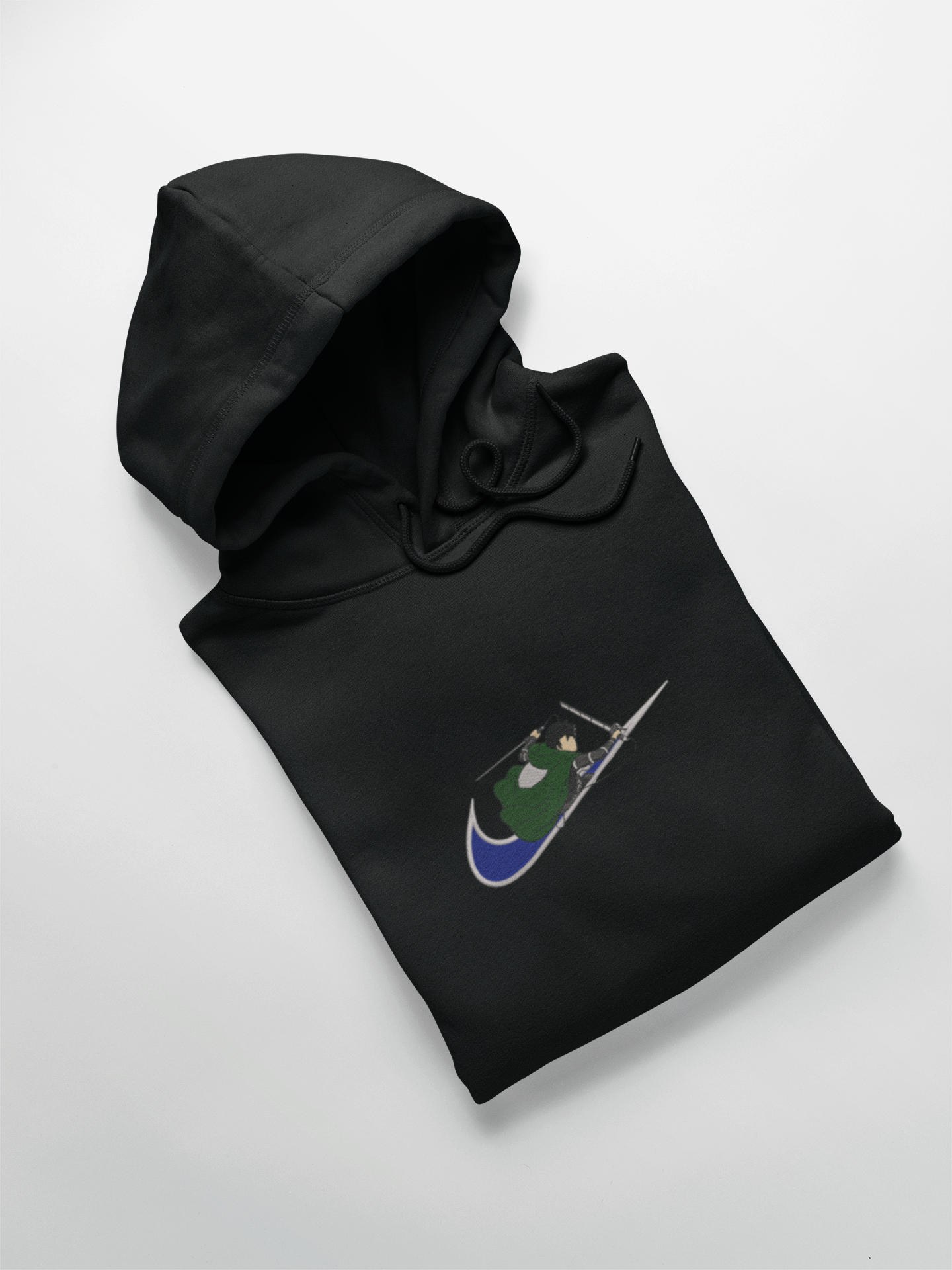 Livaï Ackerman Nike Custom 14 | L'Attaque des Titans | Hoodie Brodé