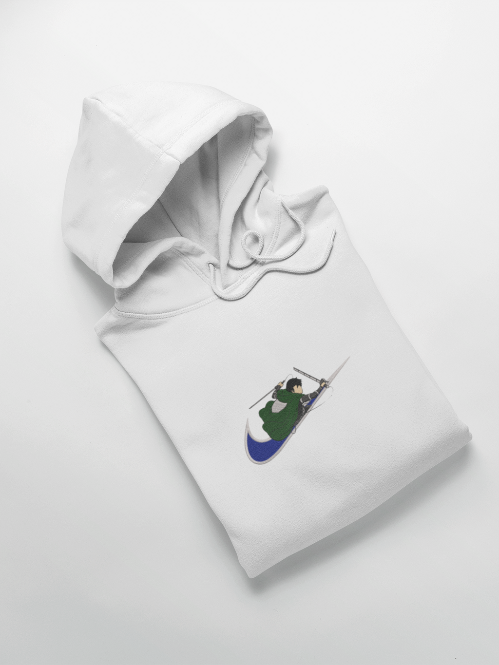 Livaï Ackerman Nike Custom 14 | L'Attaque des Titans | Hoodie Brodé