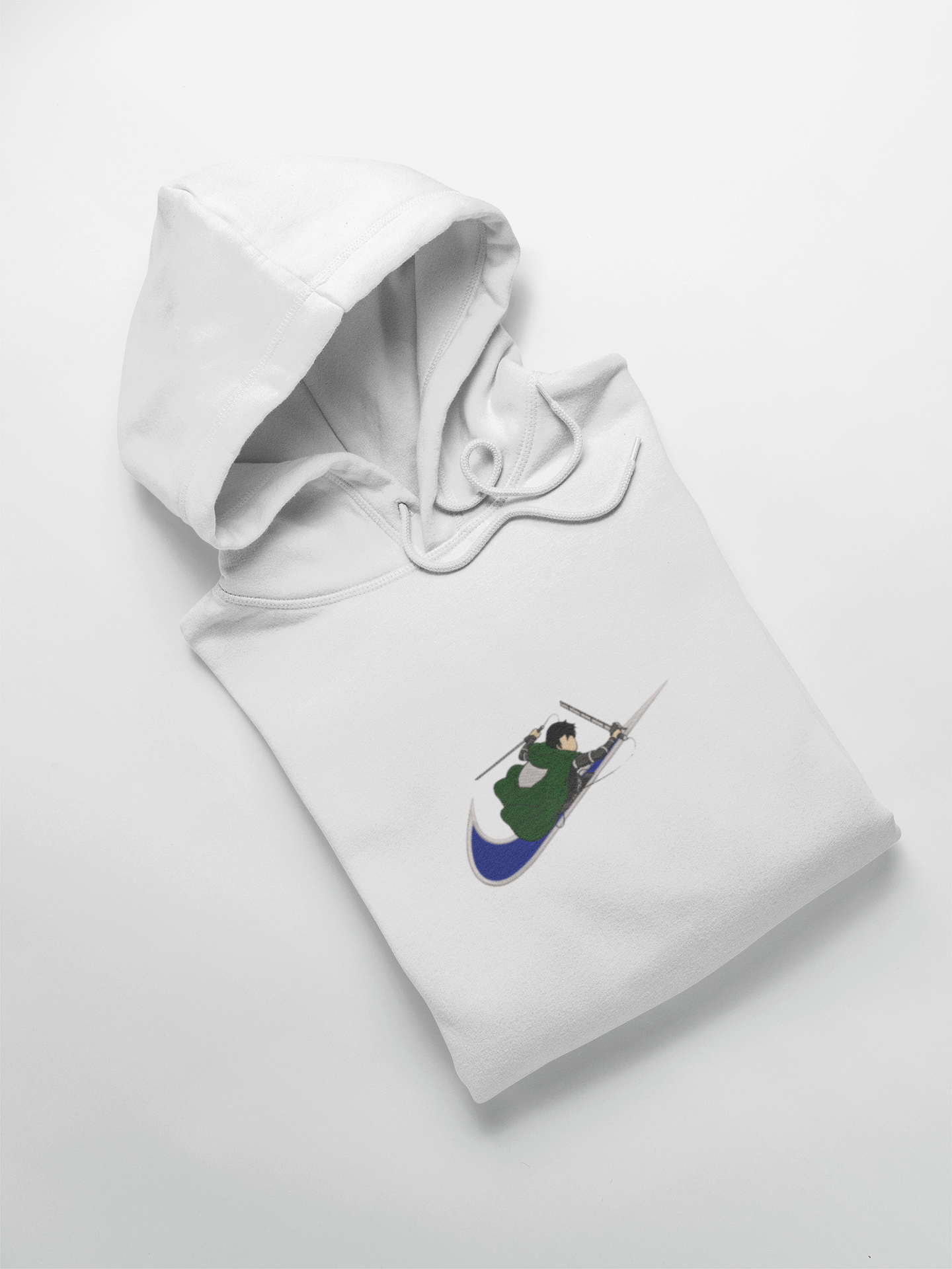 Livaï Ackerman Nike Custom 14 | L'Attaque des Titans | Hoodie Brodé