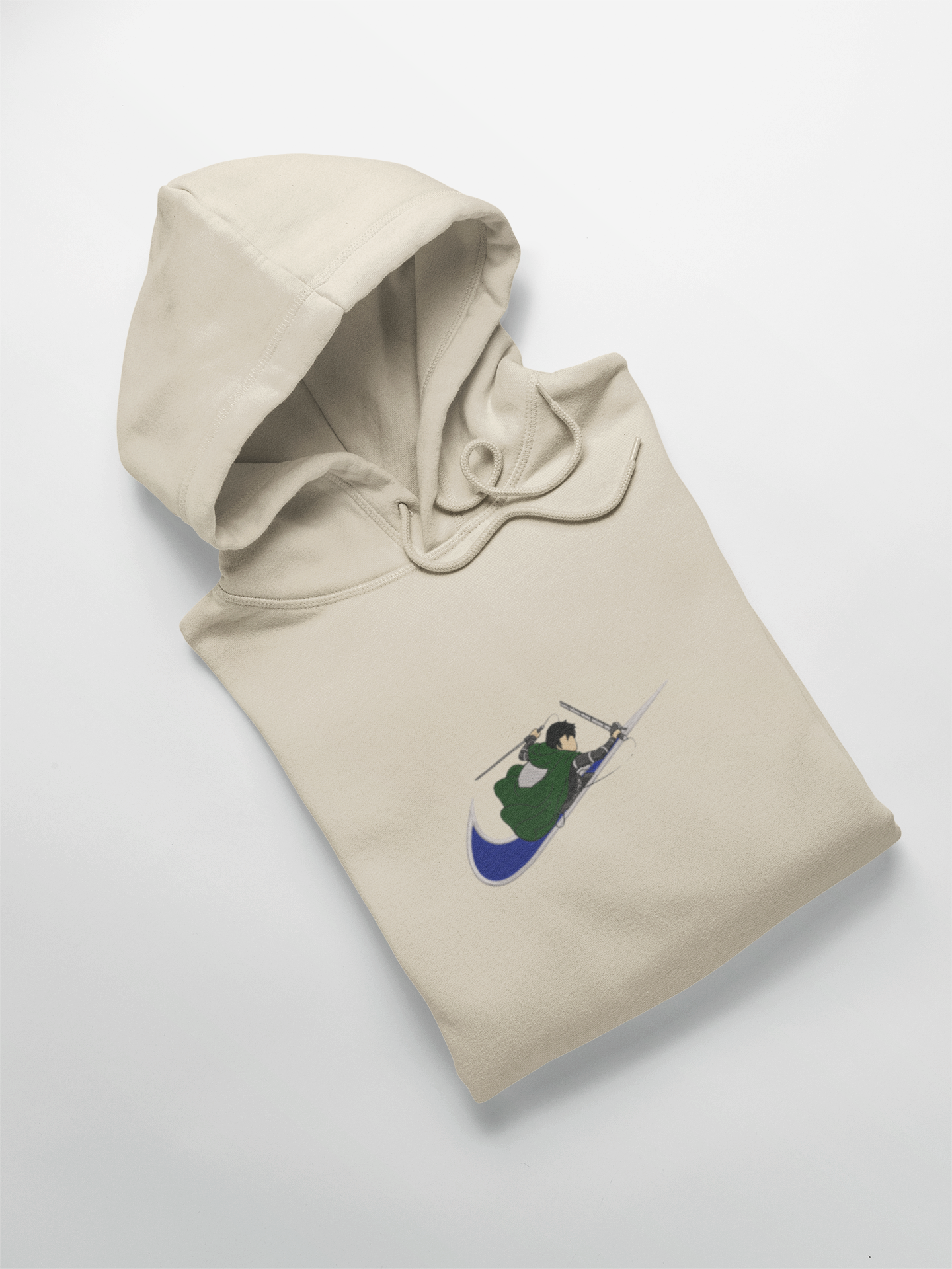 Livaï Ackerman Nike Custom | L'Attaque des Titans | Hoodie Brodé