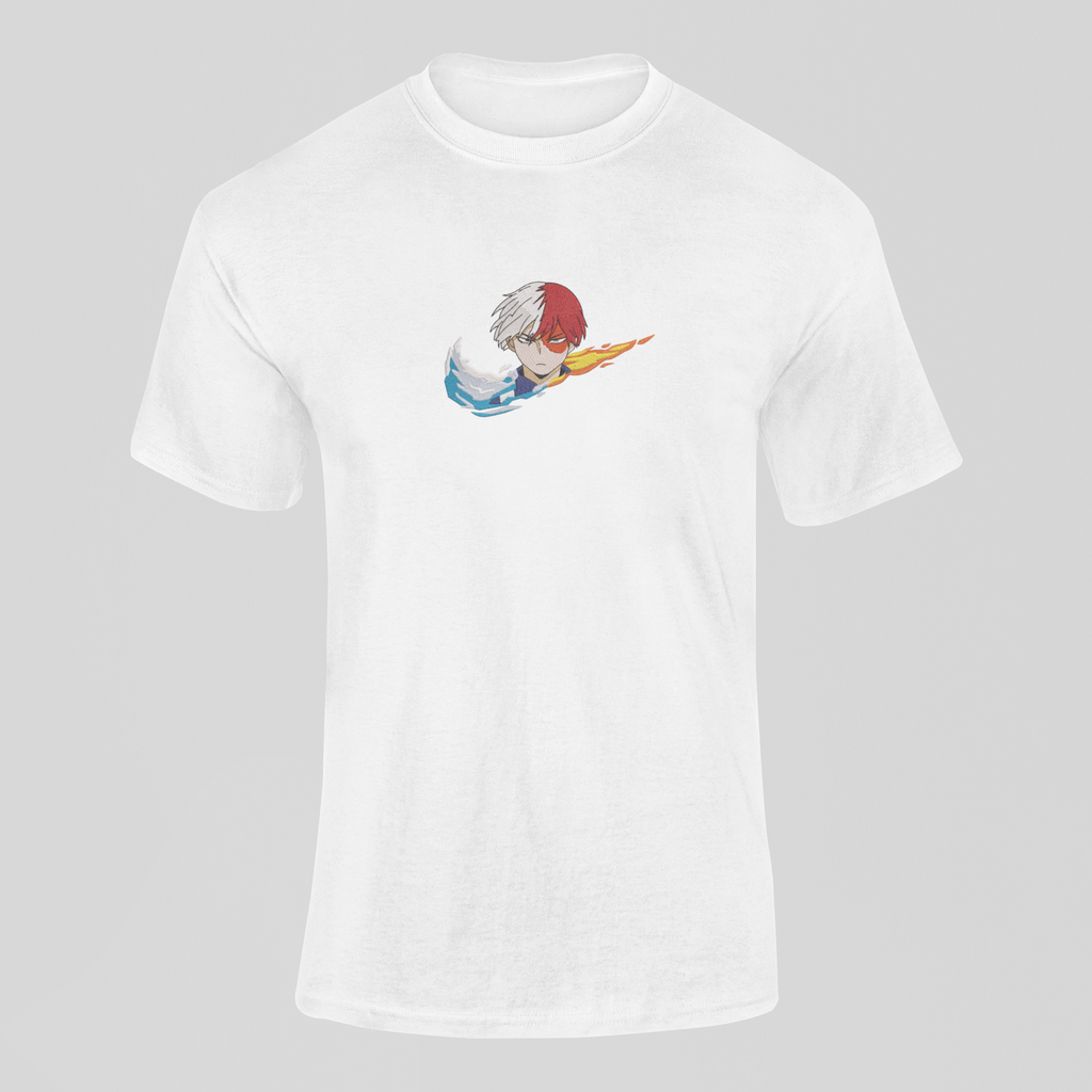 Shoto Todoroki Nike Custom 7 | My Hero Academia | T-shirt Brodé