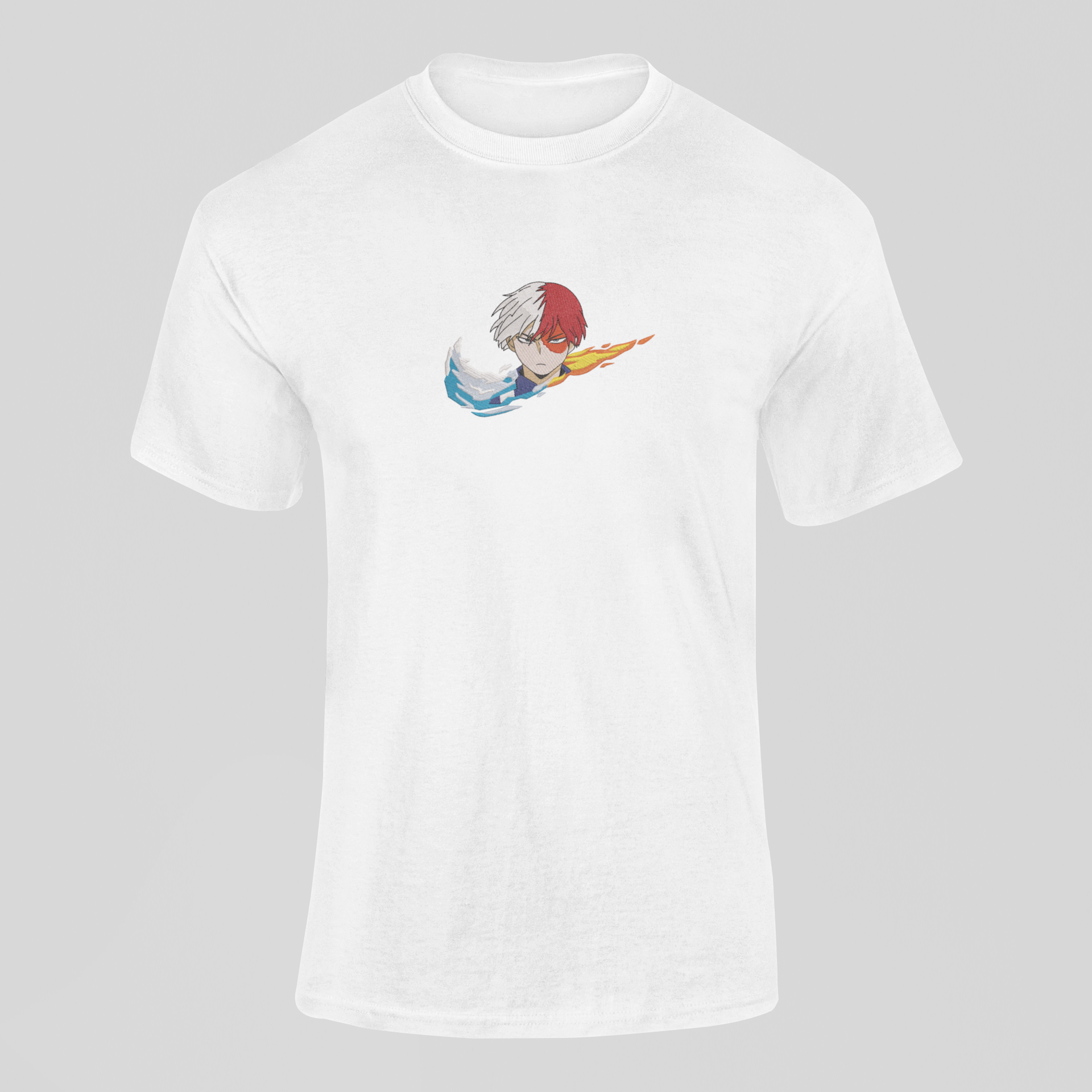 Shoto Todoroki Nike Custom 7 | My Hero Academia | T-shirt Brodé