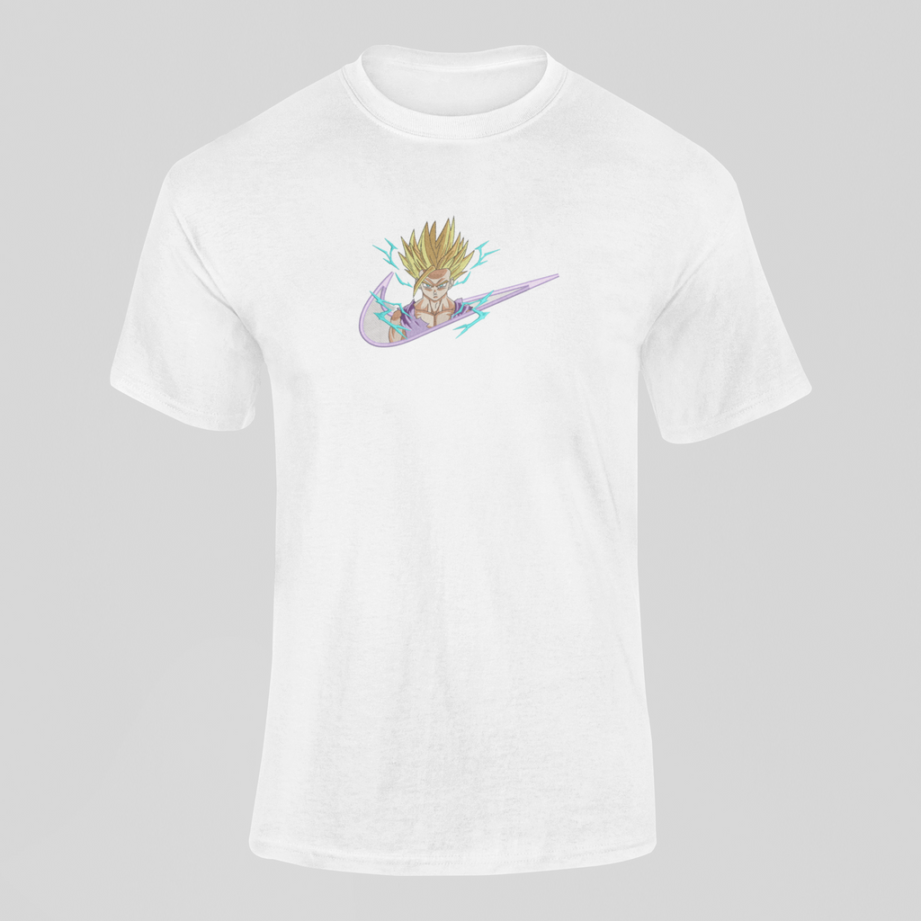Gohan Super Saiyan Nike Custom 6 | Dragon Ball | T-shirt Brodé