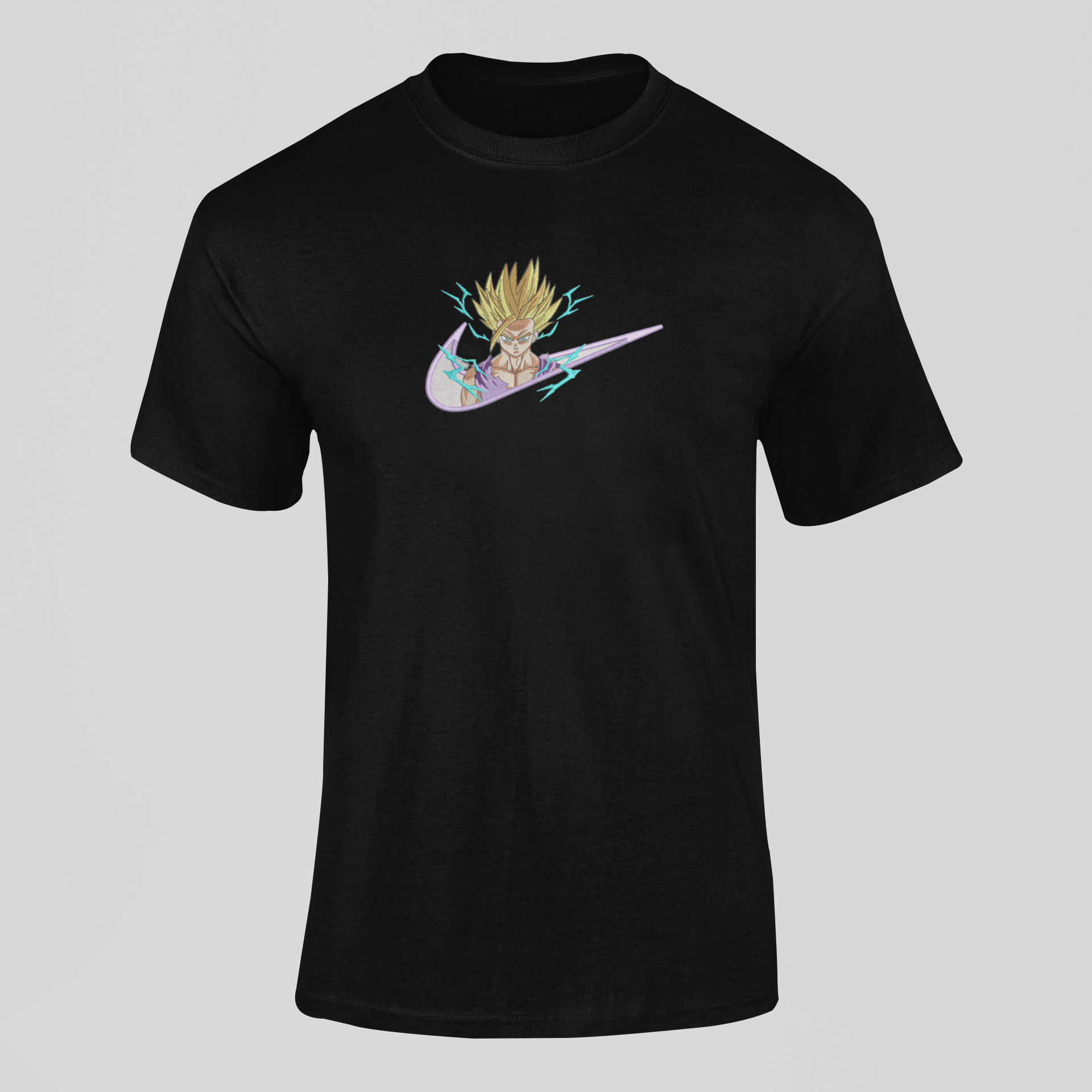 Gohan Super Saiyan Nike Custom 6 | Dragon Ball | T-shirt Brodé