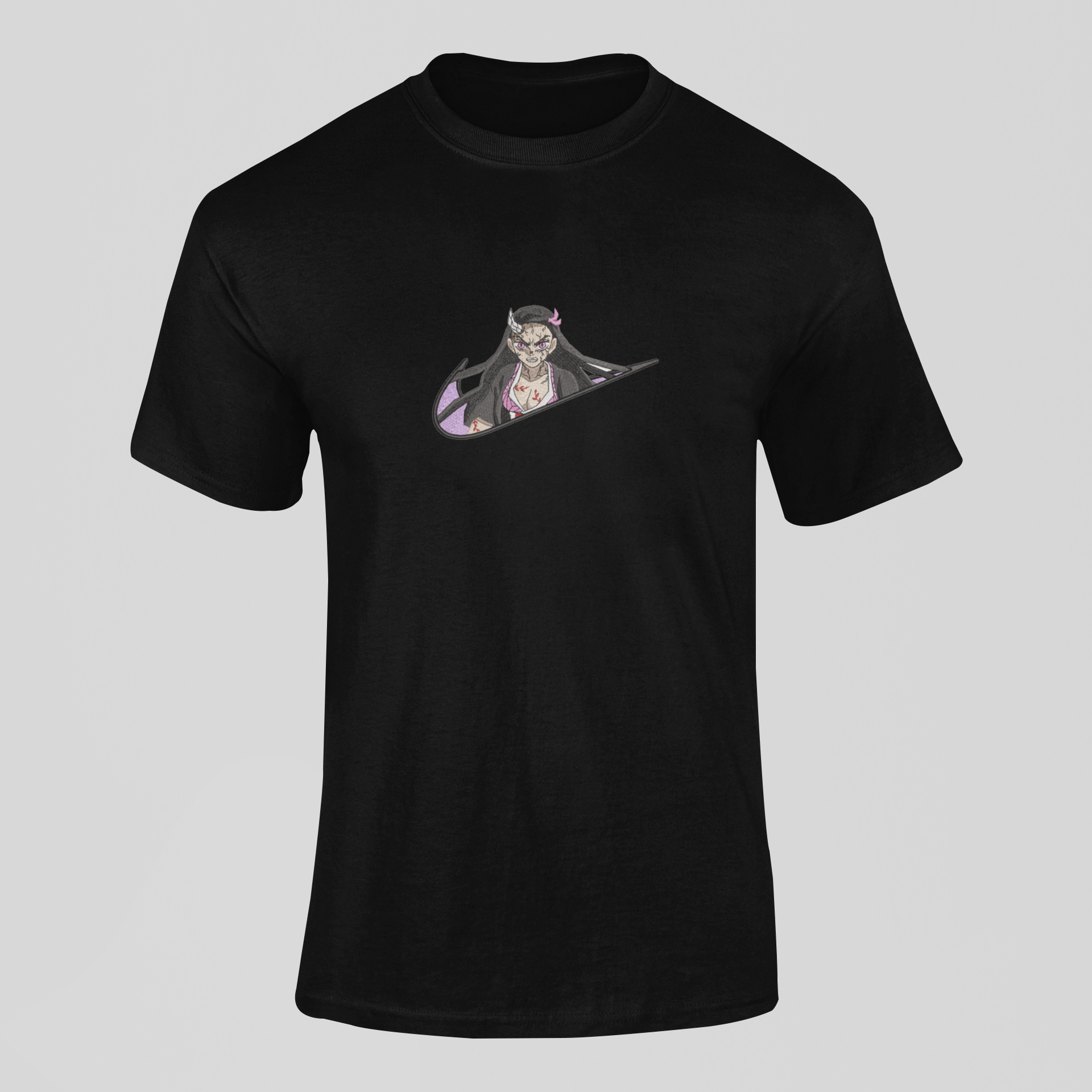 Nezuko Nike Custom 15 | Demon Slayer | T-Shirt Brodé