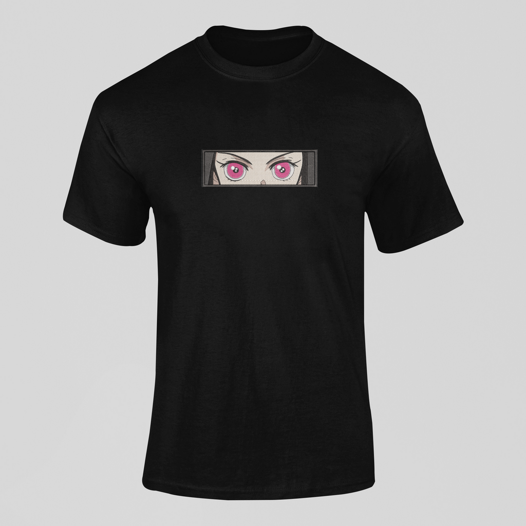 Nezuko Eyes Custom 9 | Demon Slayer | T-Shirt Brodé