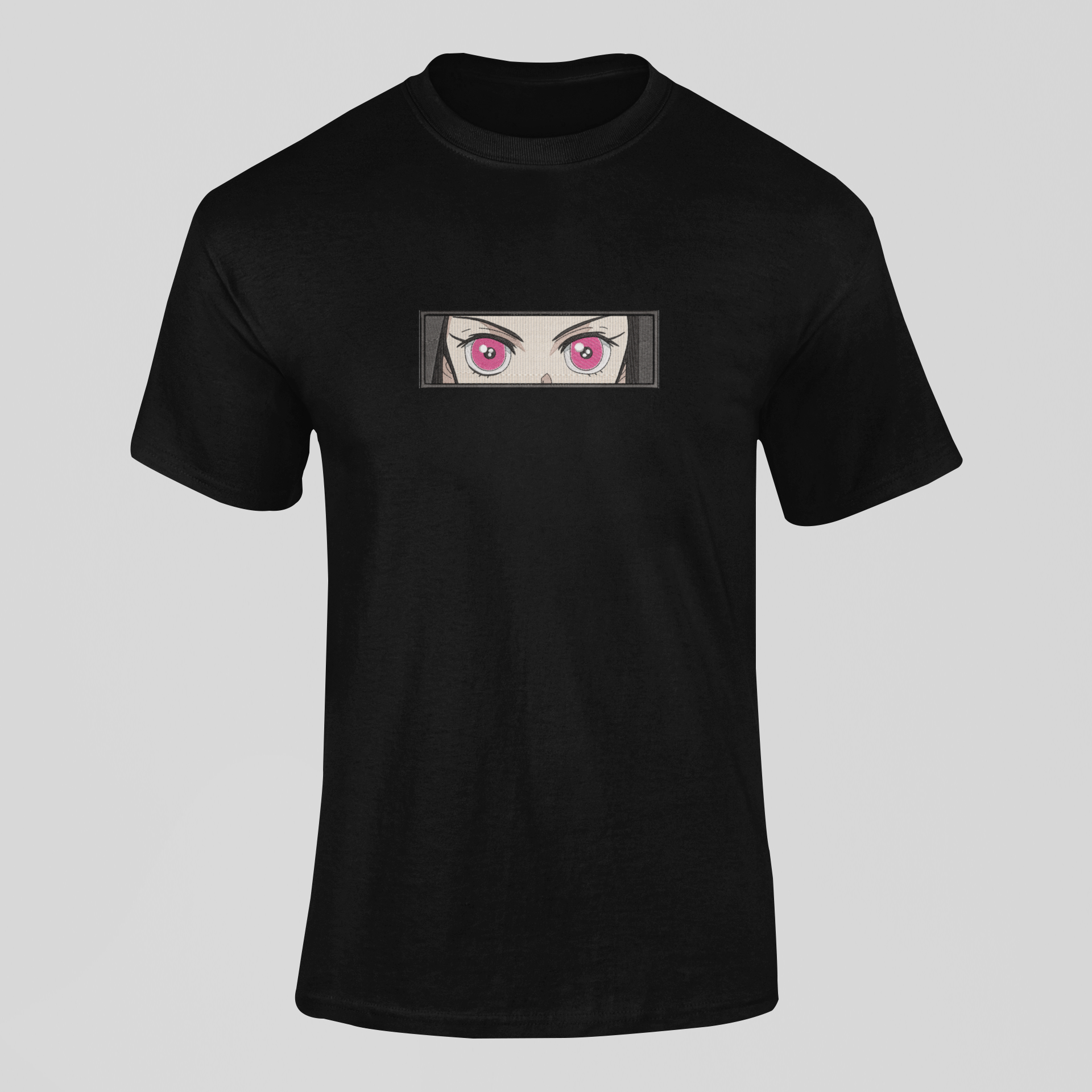Nezuko Eyes Custom 9 | Demon Slayer | T-Shirt Brodé
