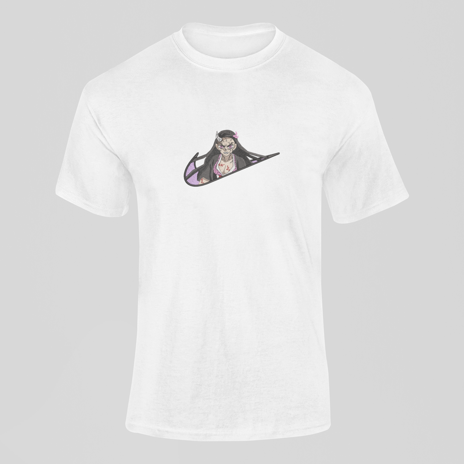 Nezuko Nike Custom 15 | Demon Slayer | T-Shirt Brodé