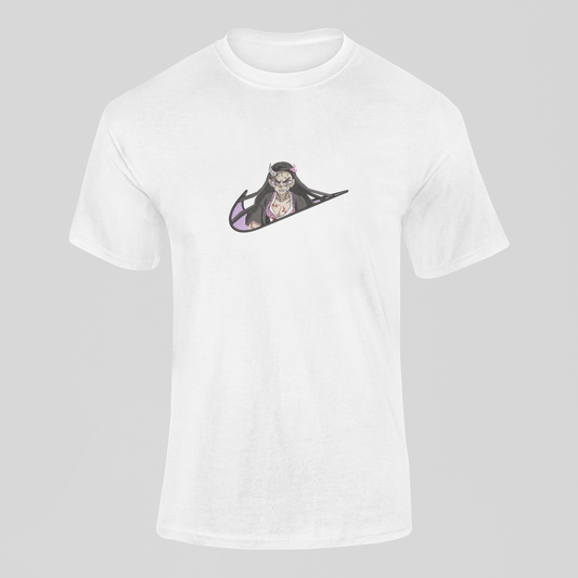 Nezuko Nike Custom | Demon Slayer | T-Shirt Brodé