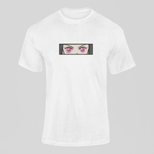 Nezuko Eyes Custom | Demon Slayer | T-Shirt Brodé