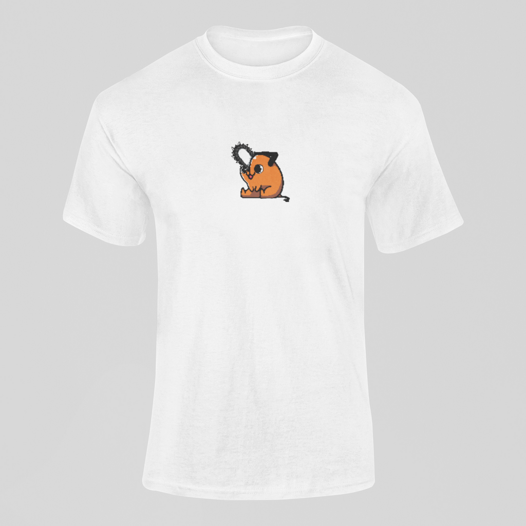 Pochita Custom 8 | Chainsaw Man | T-shirt Brodé