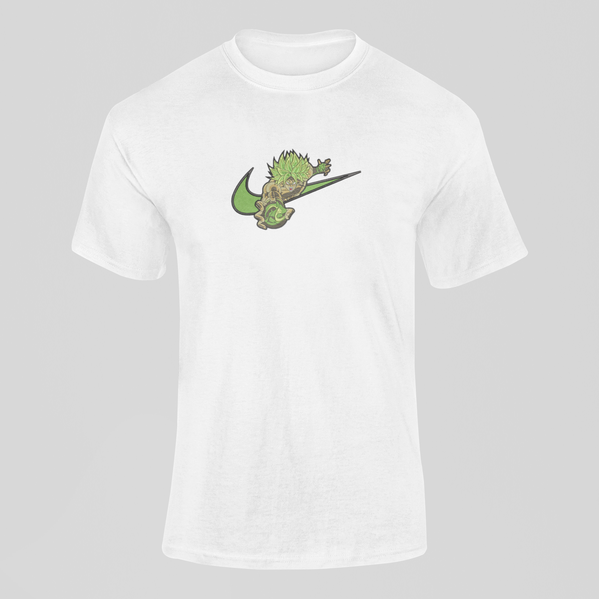 Broly Super Saiyan Nike Custom 8 | Dragon Ball | T-shirt Brodé