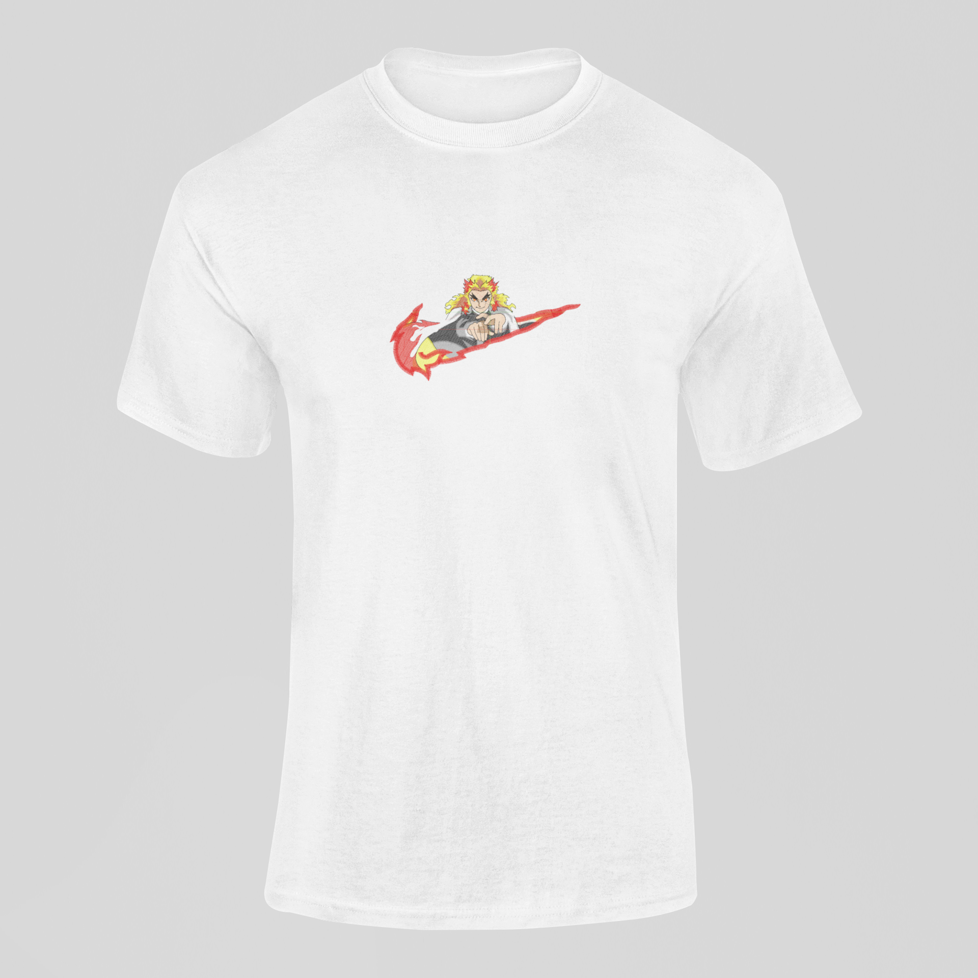 Rengoku Nike Custom 17 | Demon Slayer | T-Shirt Brodé