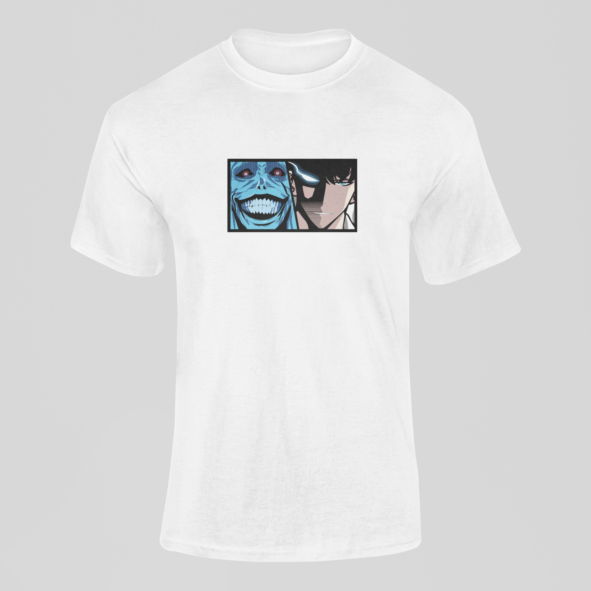 Sung And Statue Of God Custom 1 | Solo Leveling | T-shirt Brodé