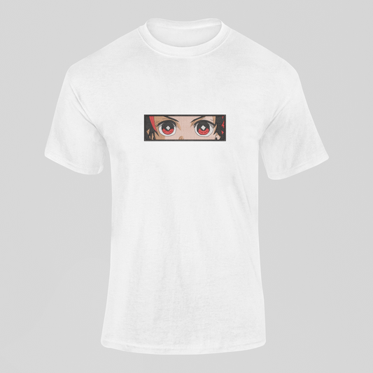 Tanjiro Eyes Custom | Demon Slayer | T-Shirt Brodé