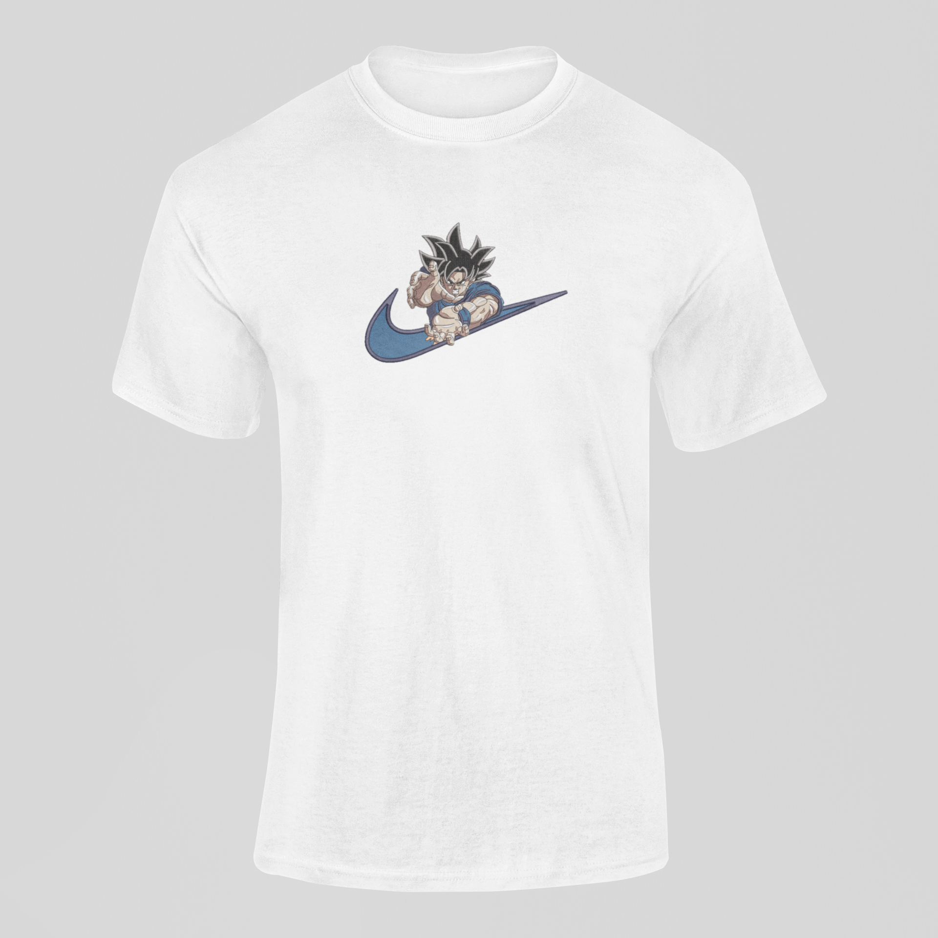 Son Goku ultra instinct Nike Custom 13 | Dragon Ball | T-shirt Brodé