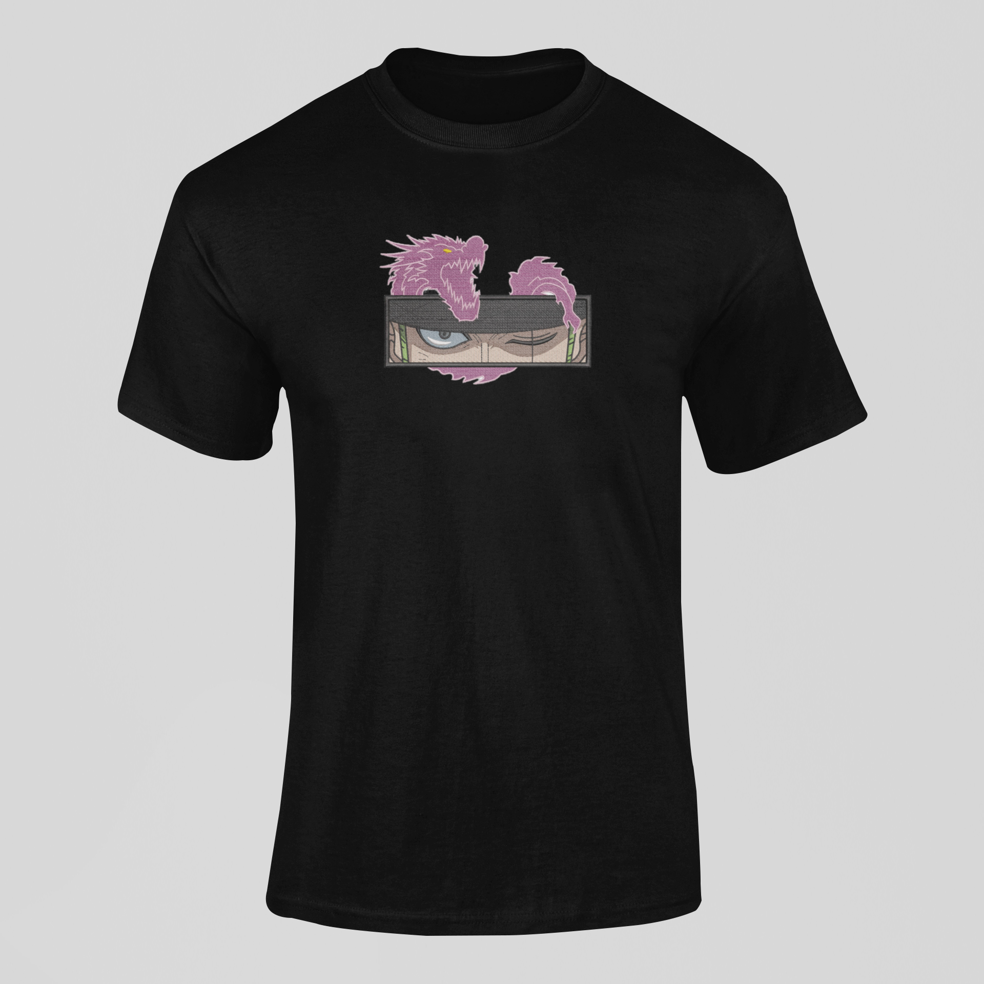 Zoro Eyes x Dragon Custom 46| One Piece | T-Shirt Brodé