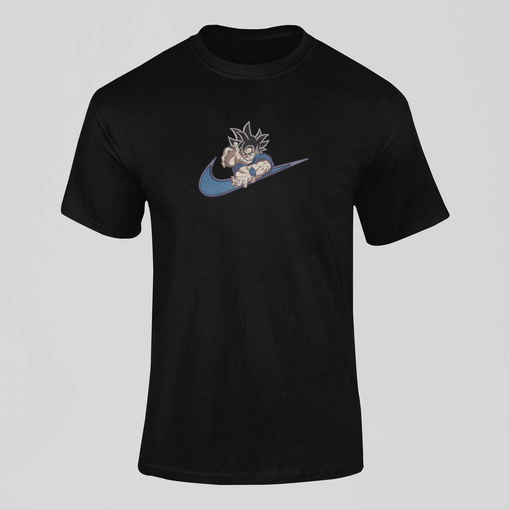 Son Goku ultra instinct Nike Custom 13 | Dragon Ball | T-shirt Brodé
