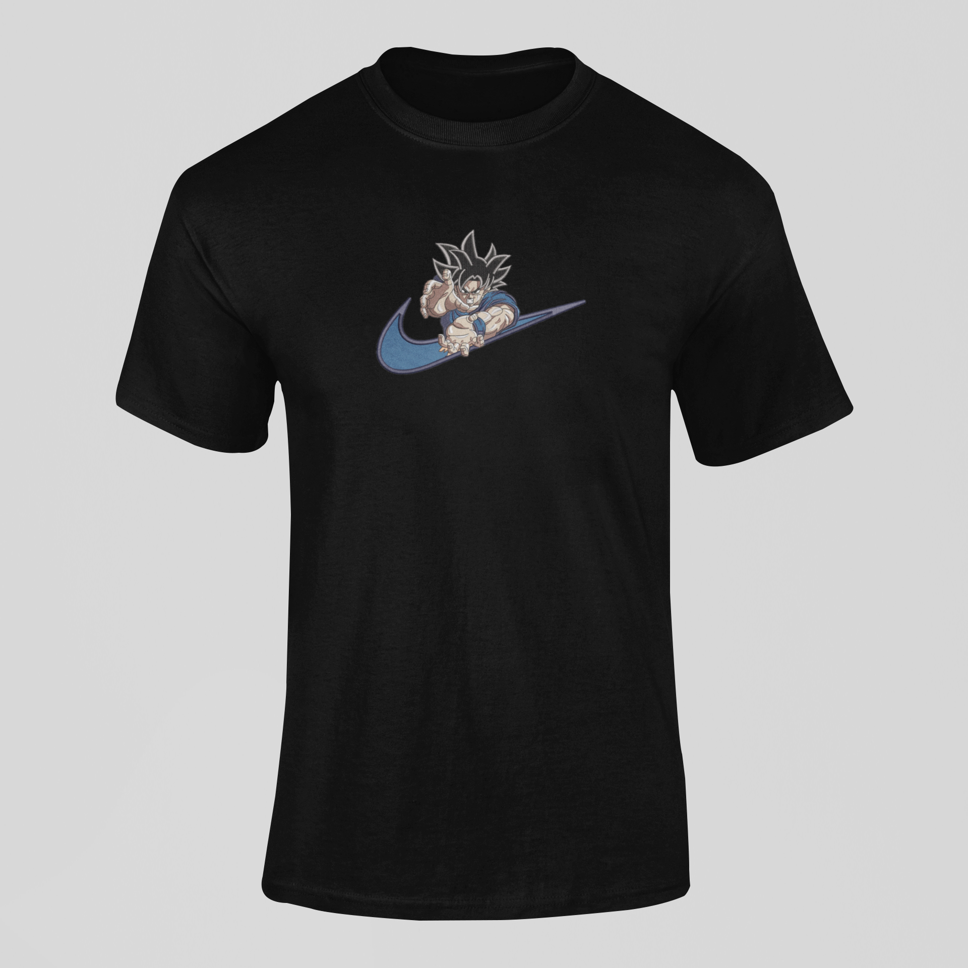 Son Goku ultra instinct Nike Custom 13 | Dragon Ball | T-shirt Brodé