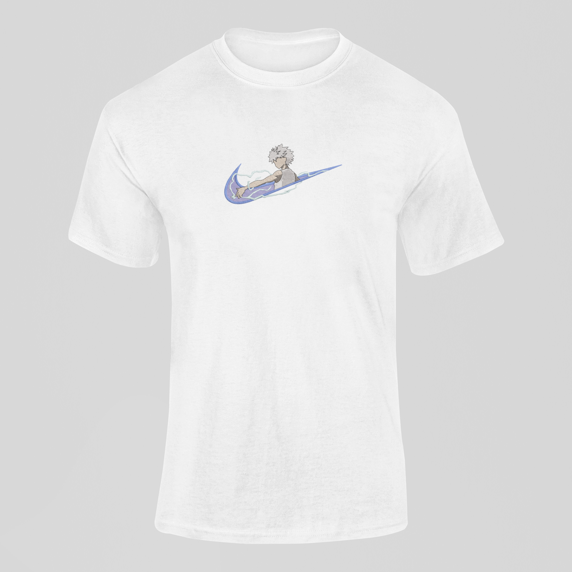 Killua Nike Custom 16 | Hunter X Hunter | T-shirt Brodé