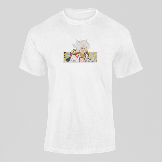 Luffy Gear 5 Custom | One Piece | T-Shirt Brodé