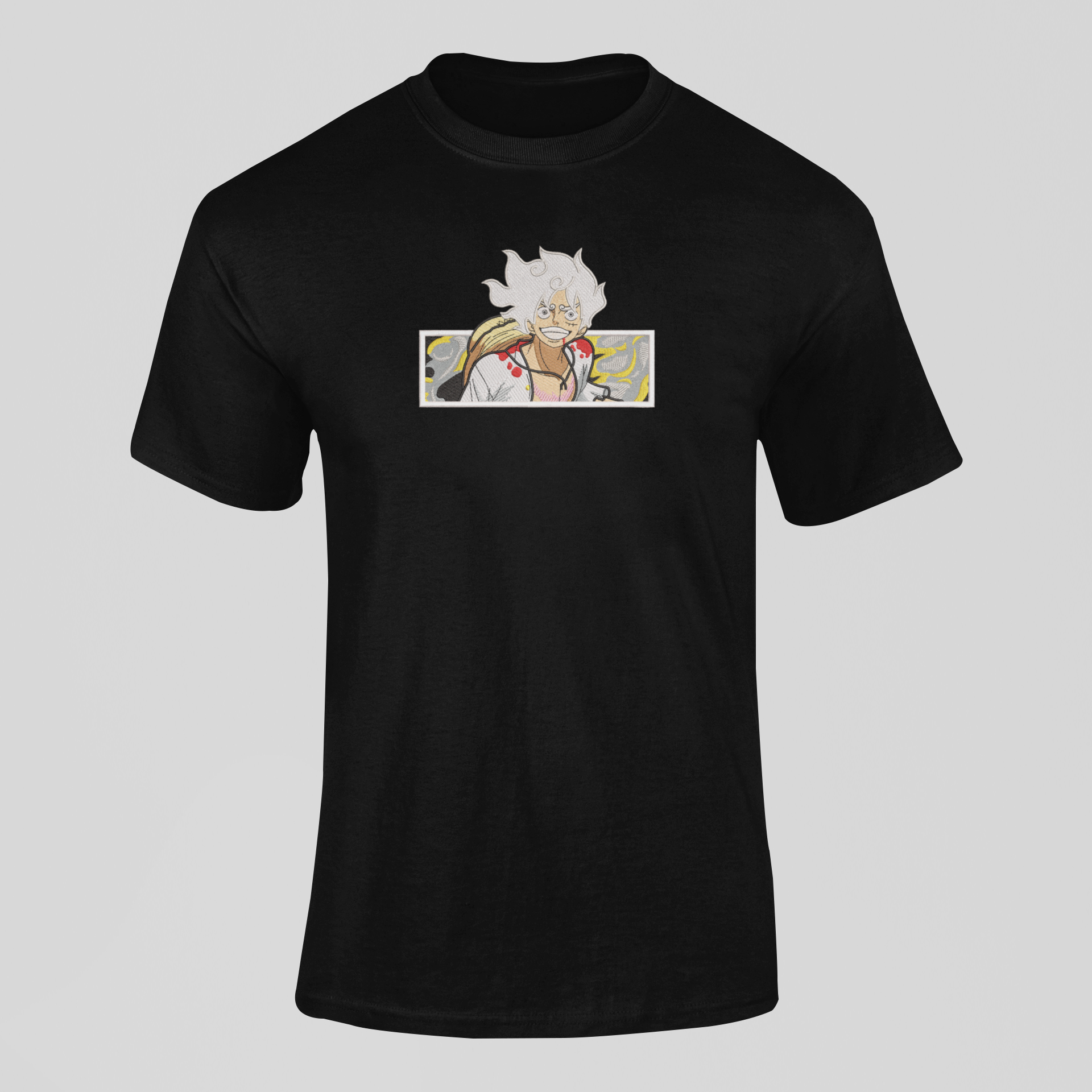 Luffy Gear 5 Custom 10 | One Piece | T-Shirt Brodé